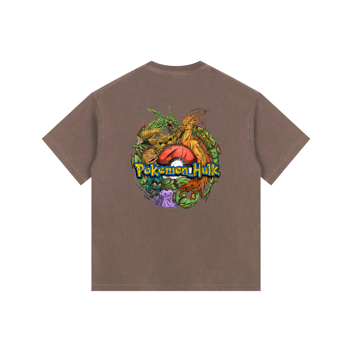PHT  Vintage Washed Oversized Cotton T-Shirt Colour Logo