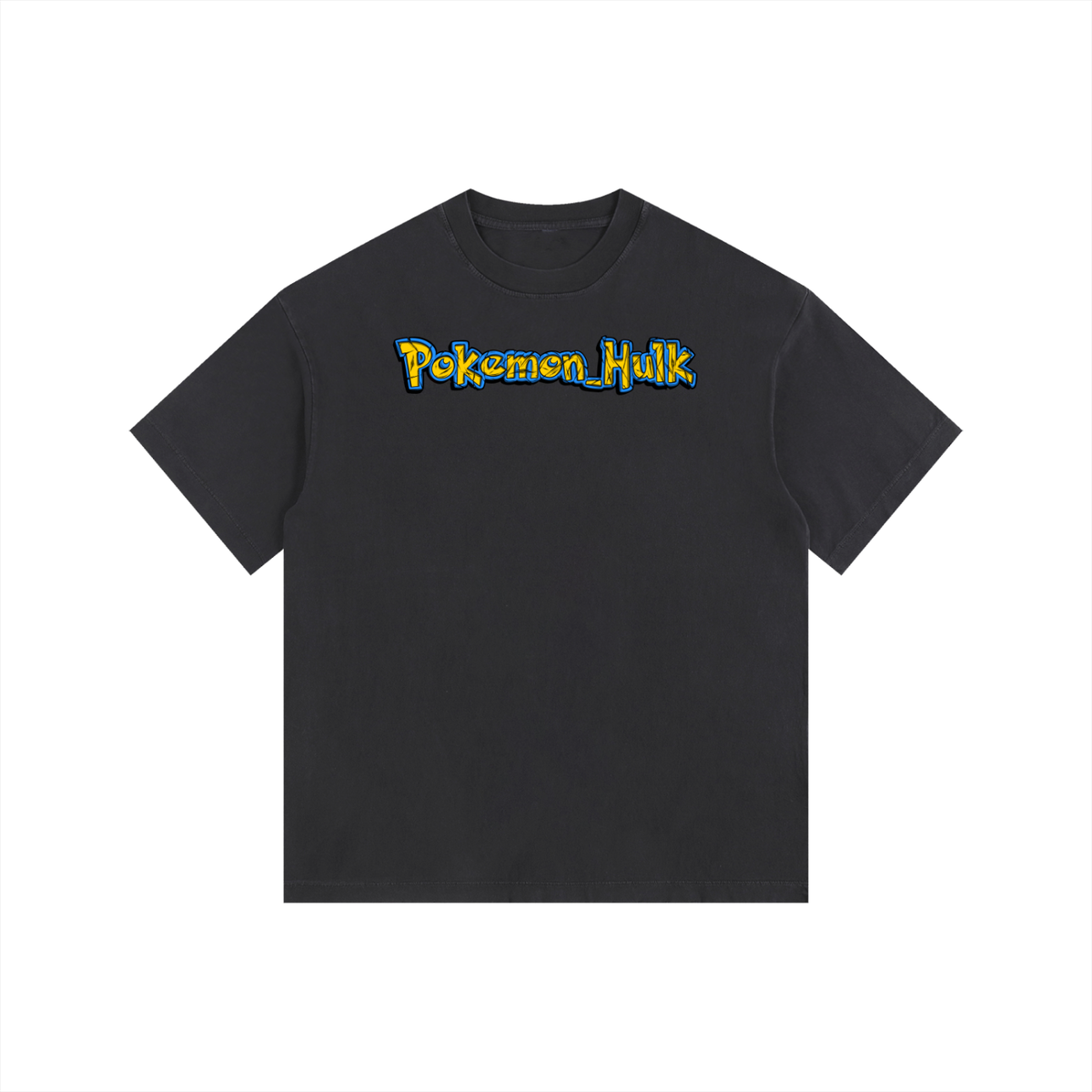 PHT Vintage Washed Oversized Cotton T-Shirt B&W Logo
