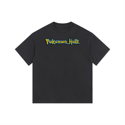 PHT Vintage Washed Oversized Cotton T-Shirt B&W Logo