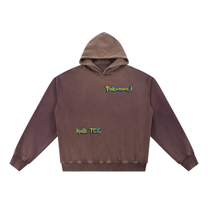 PHT Vintage Washed Gradient Fleece Hoodie Colour Logo