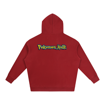 PHT Oversize Fleeced Hoodie B&W Logo
