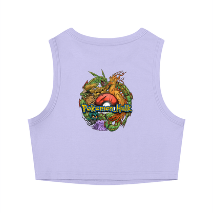 PHT Women's Crewneck Crop Tank Top Colour Logo