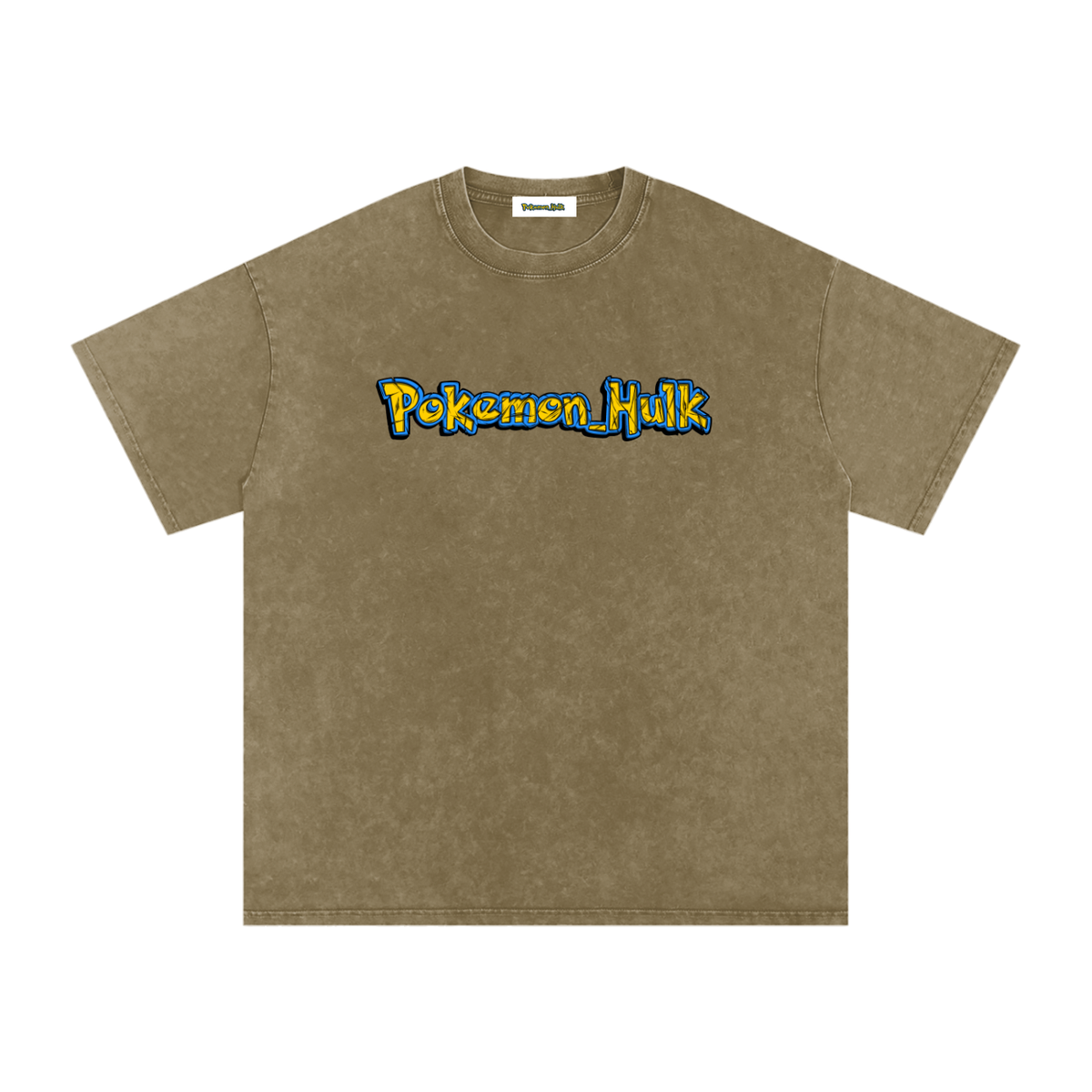 PHT Snow Washed Oversized Cotton T-Shirt Colour Logo