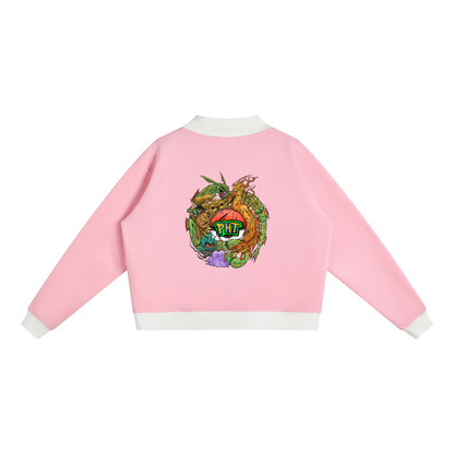 PHT Women’s Mock Neck Crewneck Sweatshirt Colour Logo