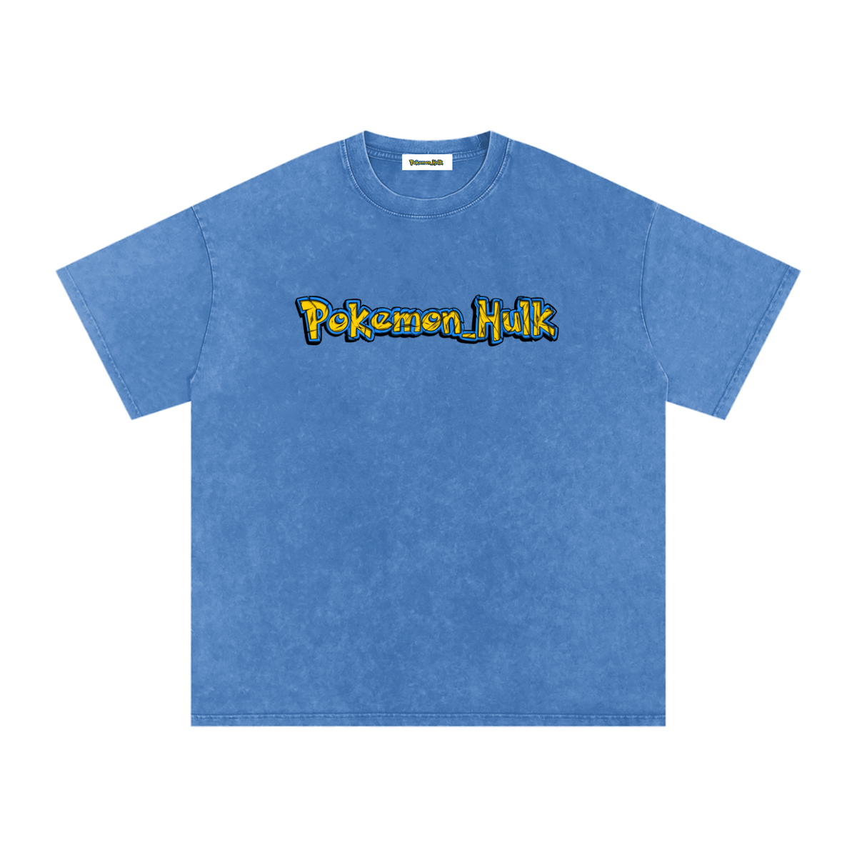 PHT Snow Washed Oversized Cotton T-Shirt B&W Logo