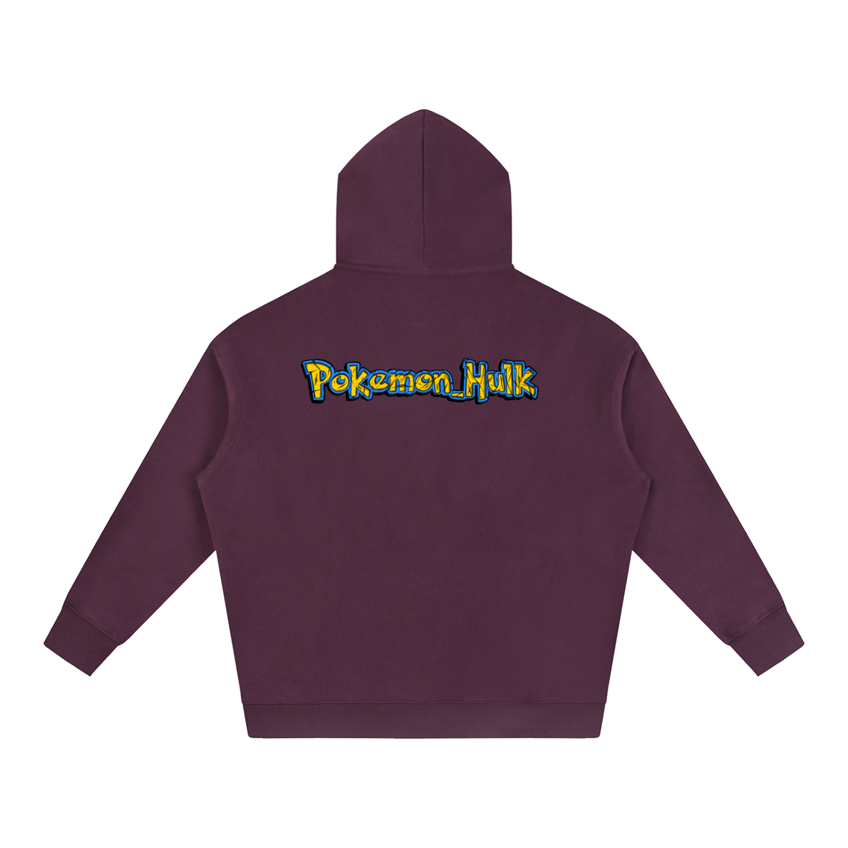 PHT Oversize Fleeced Hoodie B&W Logo