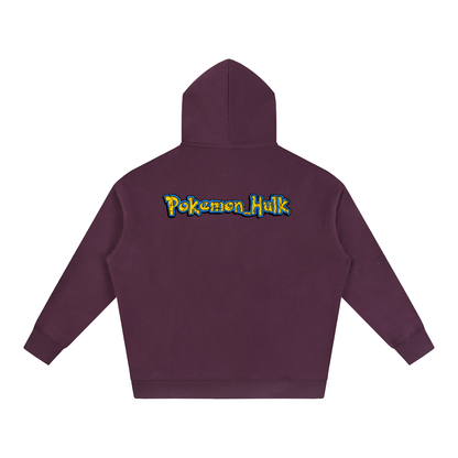 PHT Oversize Fleeced Hoodie B&W Logo