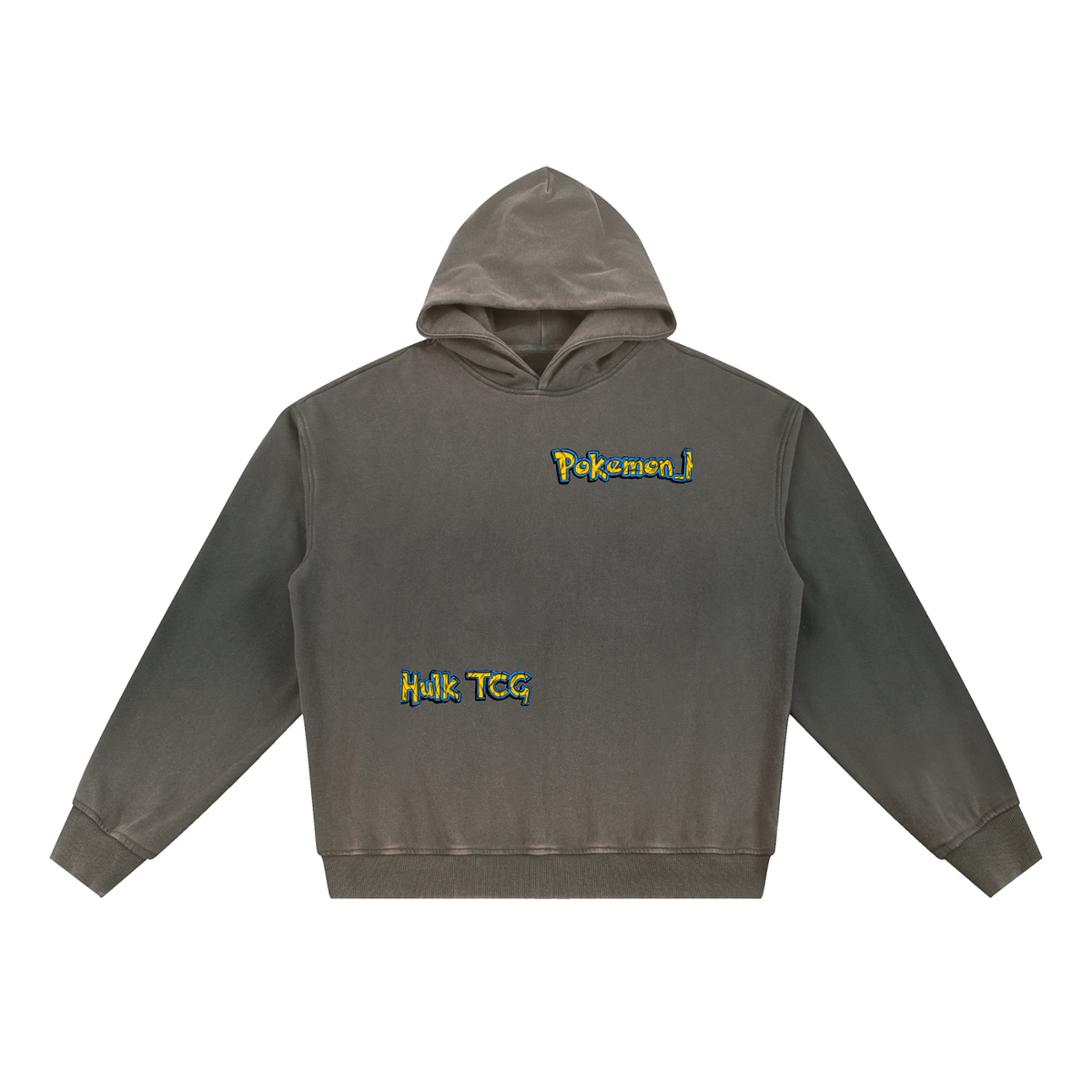 PHT Vintage Washed Gradient Fleece Hoodie B&W Logo
