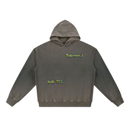 PHT Vintage Washed Gradient Fleece Hoodie B&W Logo