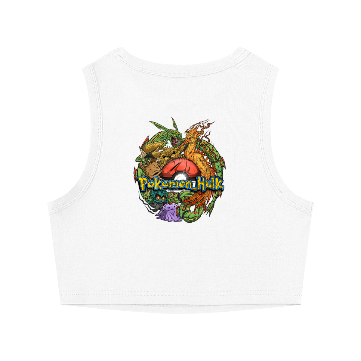 PHT Women's Crewneck Crop Tank Top Colour Logo