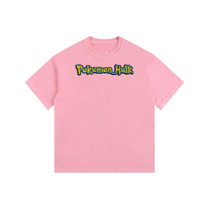 PHT Vintage Washed Oversized Cotton T-Shirt B&W Logo