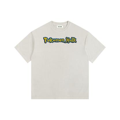 PHT  Vintage Washed Oversized Cotton T-Shirt Colour Logo