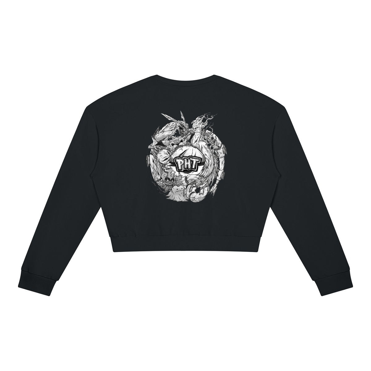 PHT Women's Crewneck Sweatshirt B&W Logo