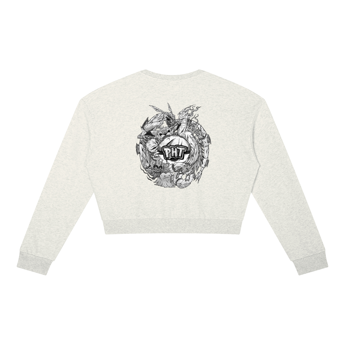 PHT Women's Crewneck Sweatshirt B&W Logo