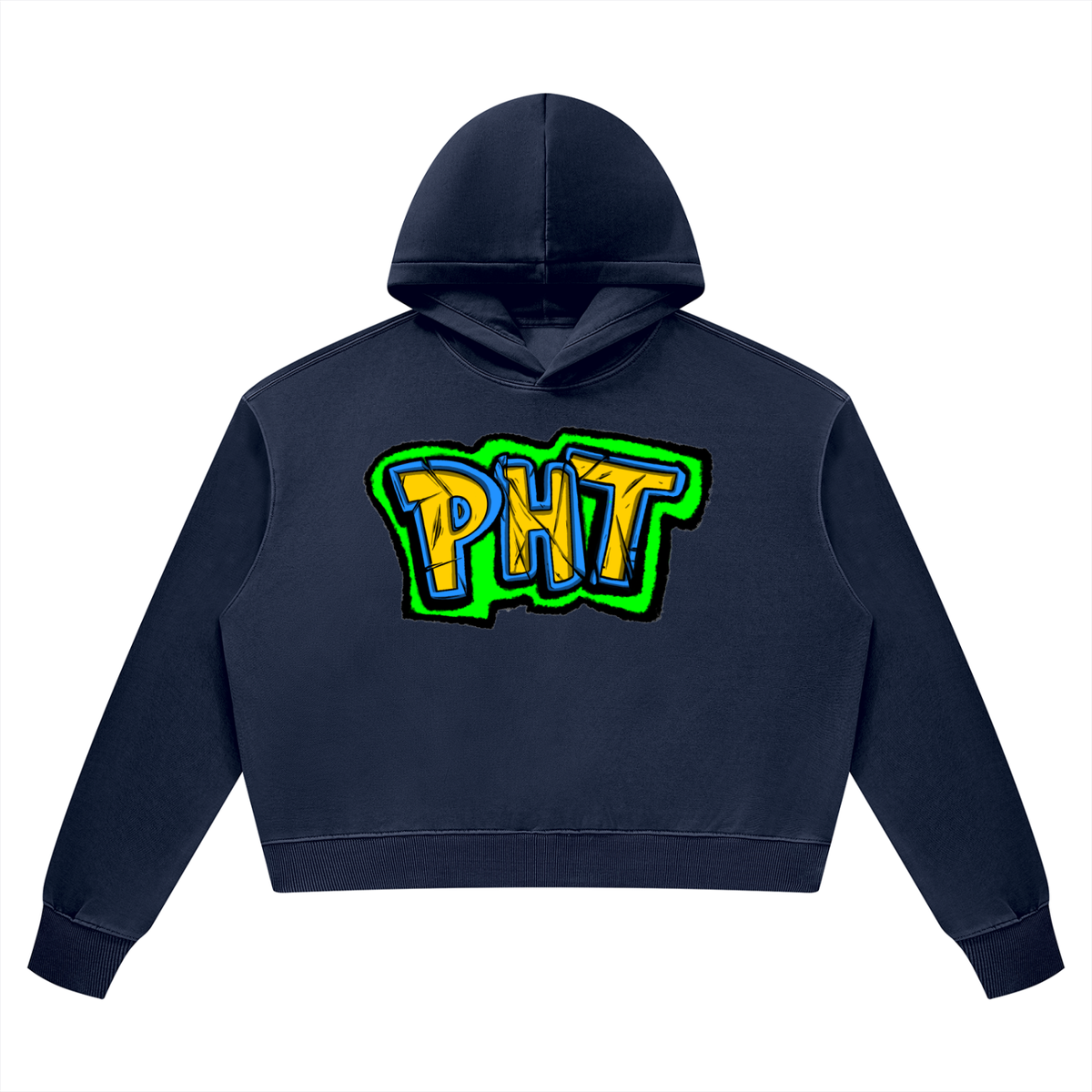 PHT Women’s Vintage Wash Heavyweight Hoodie Colour Logo
