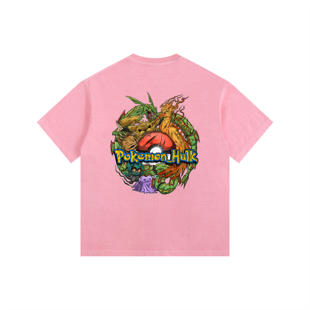 PHT  Vintage Washed Oversized Cotton T-Shirt Colour Logo