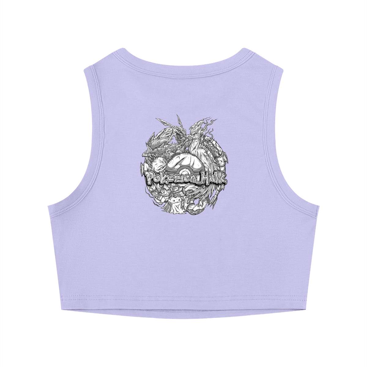 PHT Crewneck Crop Tank Top B&W Logo
