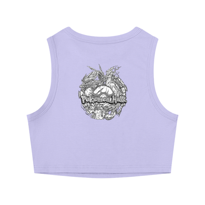 PHT Crewneck Crop Tank Top B&W Logo