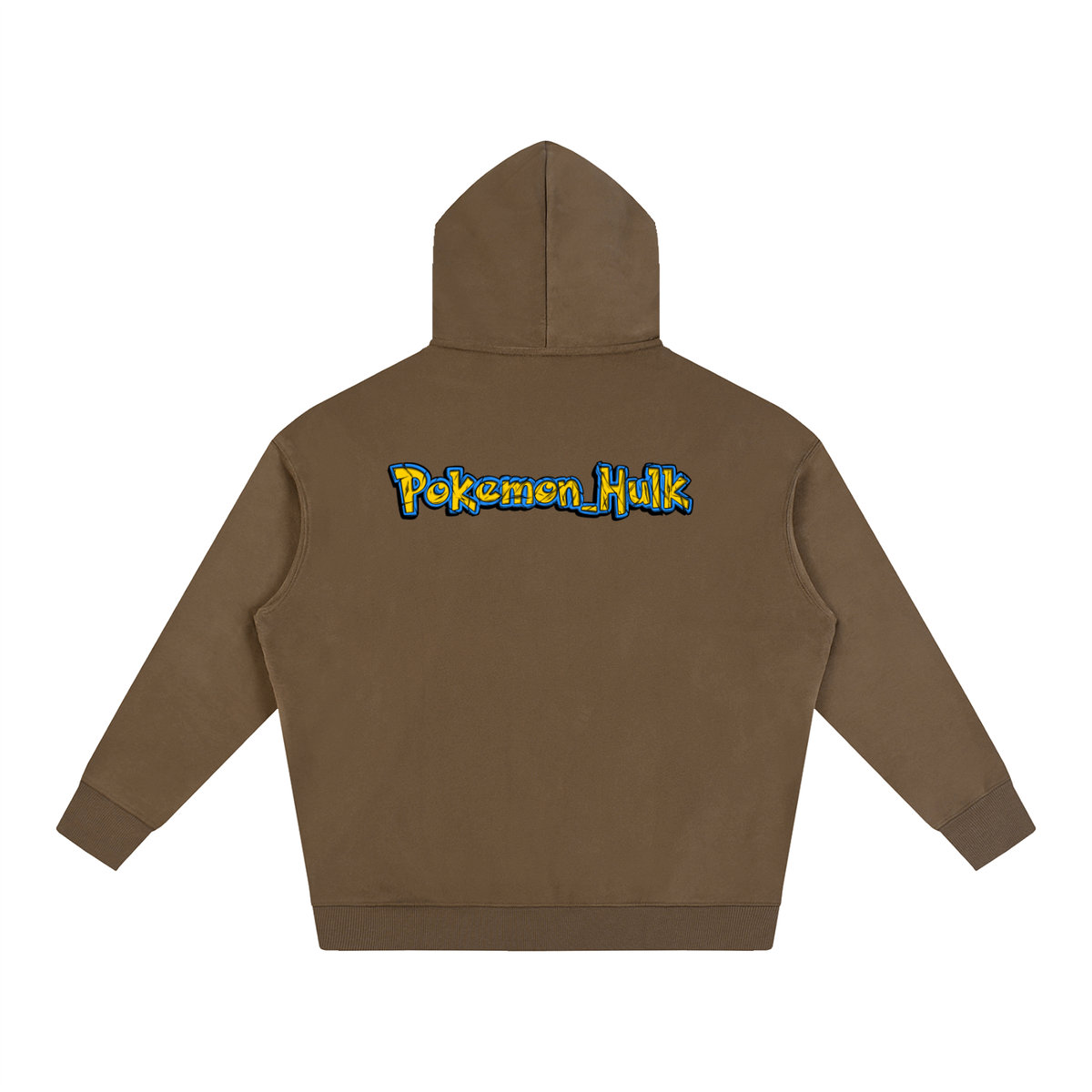 PHT Oversize Fleeced Hoodie B&W Logo