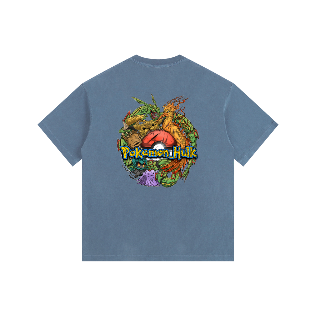 PHT  Vintage Washed Oversized Cotton T-Shirt Colour Logo