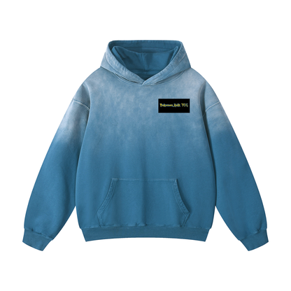 PHT Heavyweight Sunfade Oversized Hoodie Colour Logo
