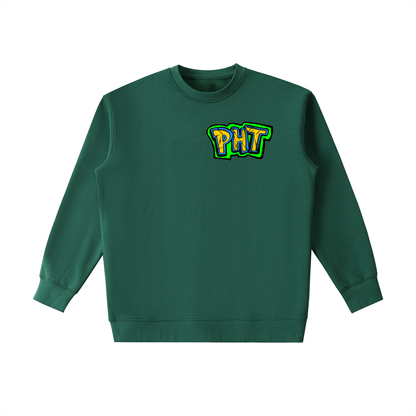 PHT Essential Heavyweight Crewneck Sweatshirt B&W Logo