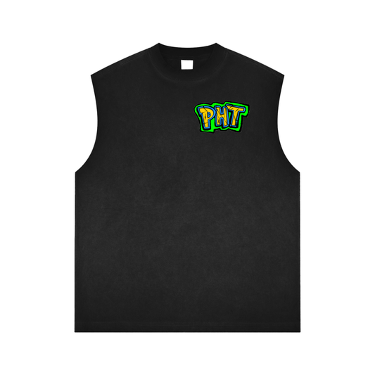 PHT Reverse Washed Tank Top Colour logo