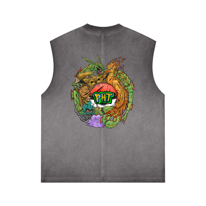 PHT Reverse Washed Tank Top Colour logo