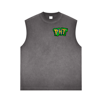 PHT Reverse Washed Tank Top Colour logo