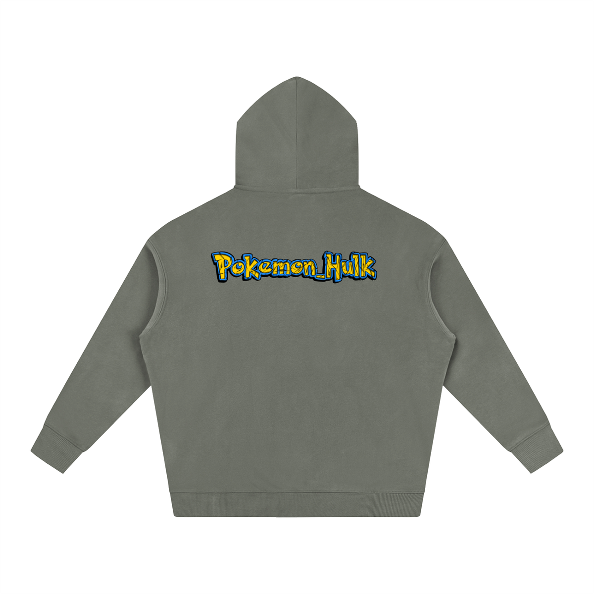 PHT Oversize Fleeced Hoodie B&W Logo