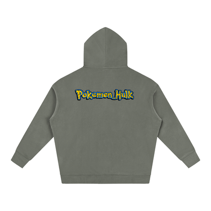 PHT Oversize Fleeced Hoodie B&W Logo