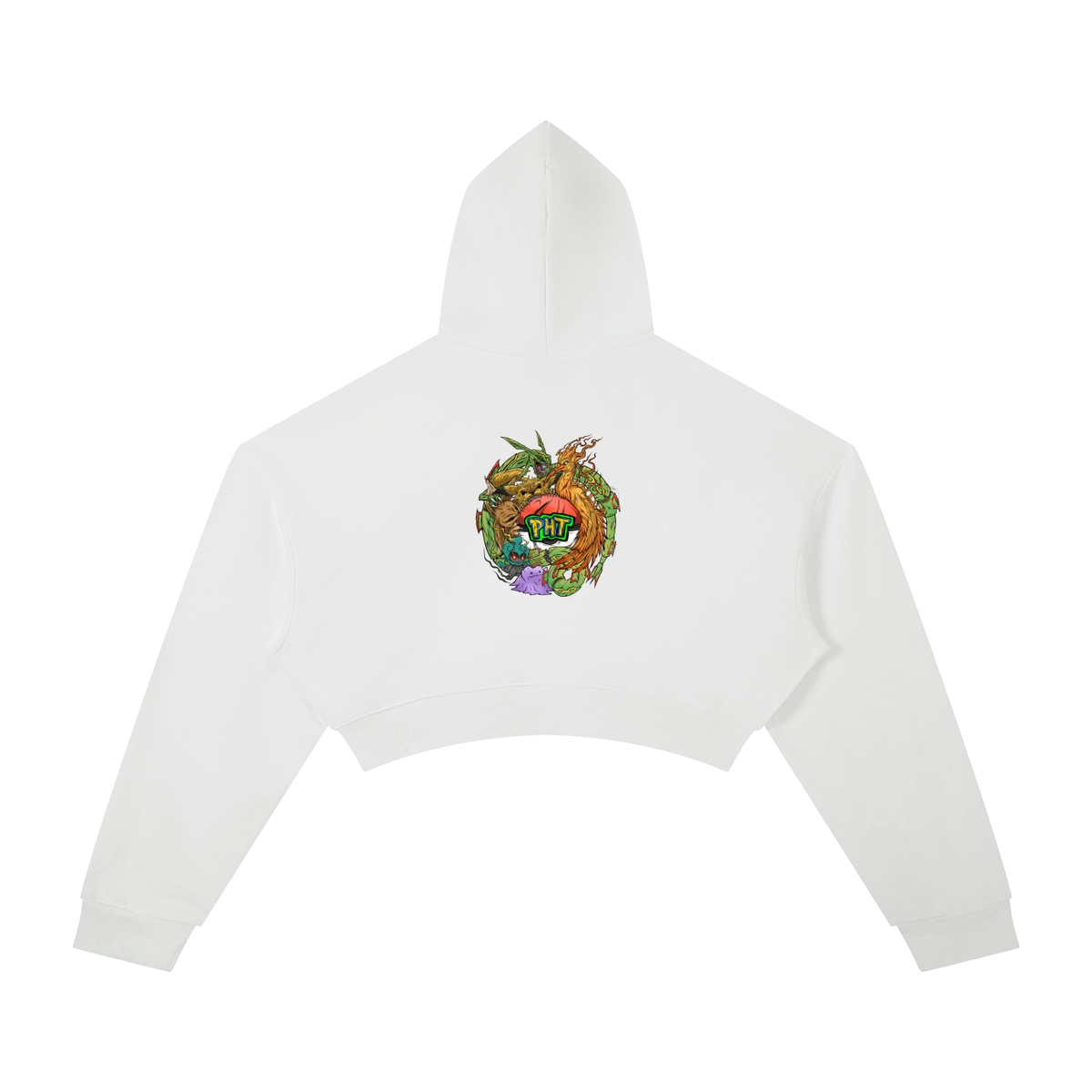 PHT  Woman's Cropped Hoodie Colour Logo