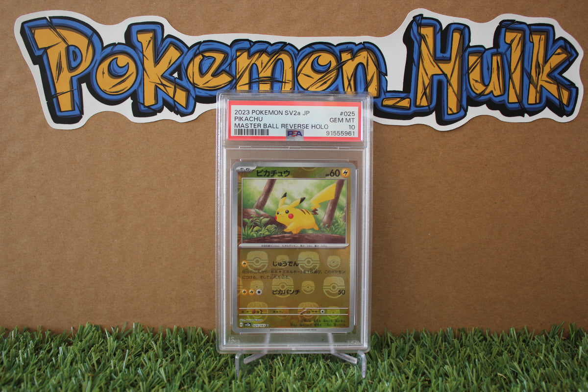 2023 Pikachu Japanese Masterball Reverse Holo #025  PSA Gem Mint 10