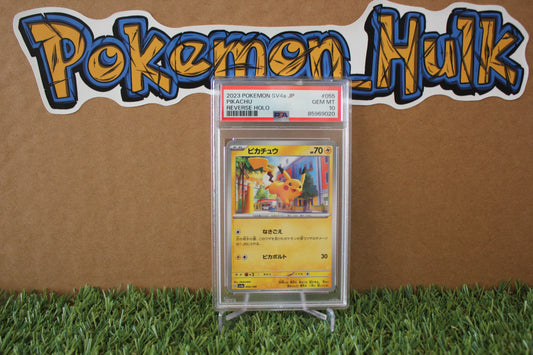 2023 PIKACHU REVERSE HOLO JAPANESE  #055 PSA GEM MINT 10