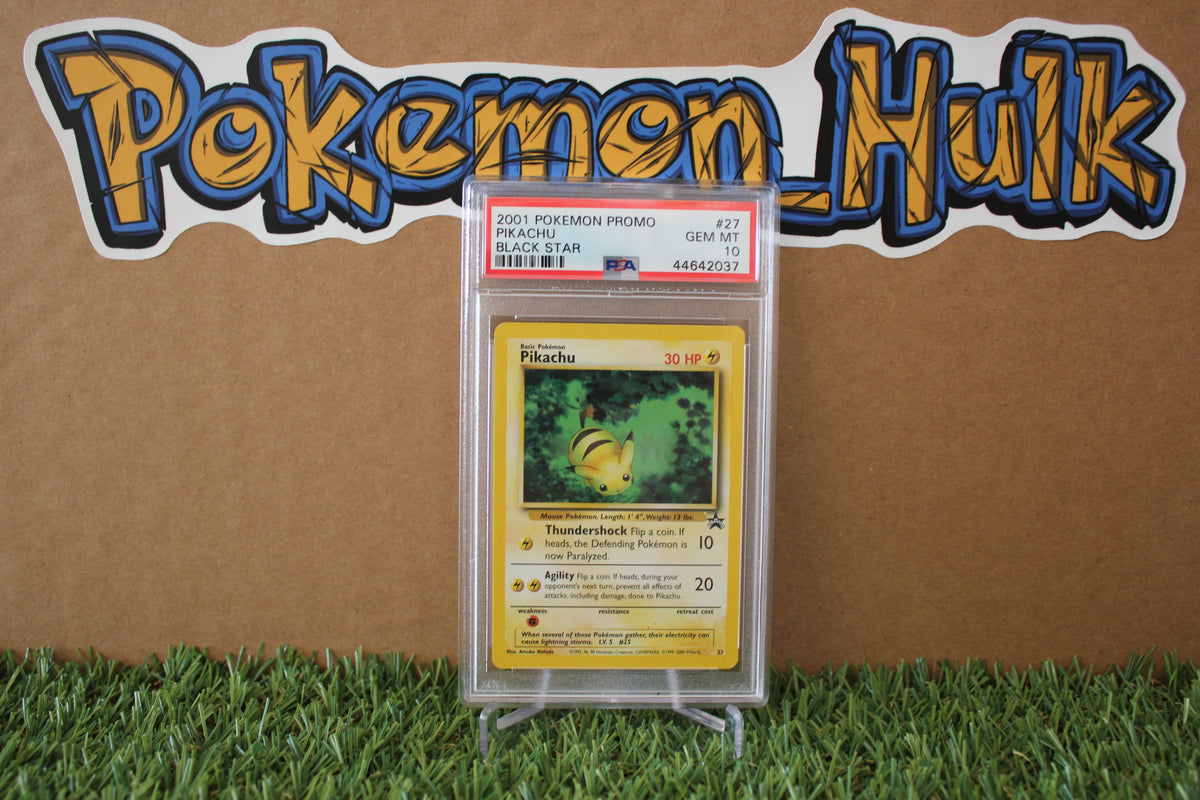 2001 Pikachu Black Star Promo #27 PSA 10