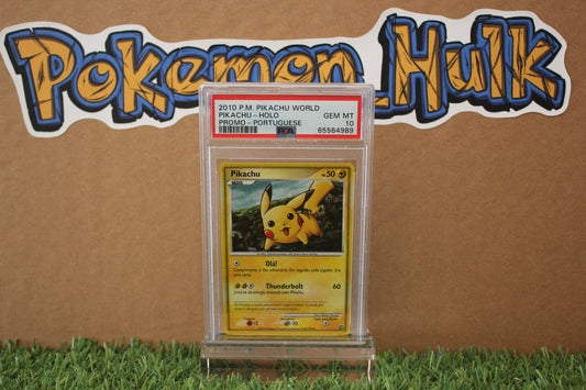 2010 Pikachu World Promo - Portuguese PSA 10 SWIRL 🌀