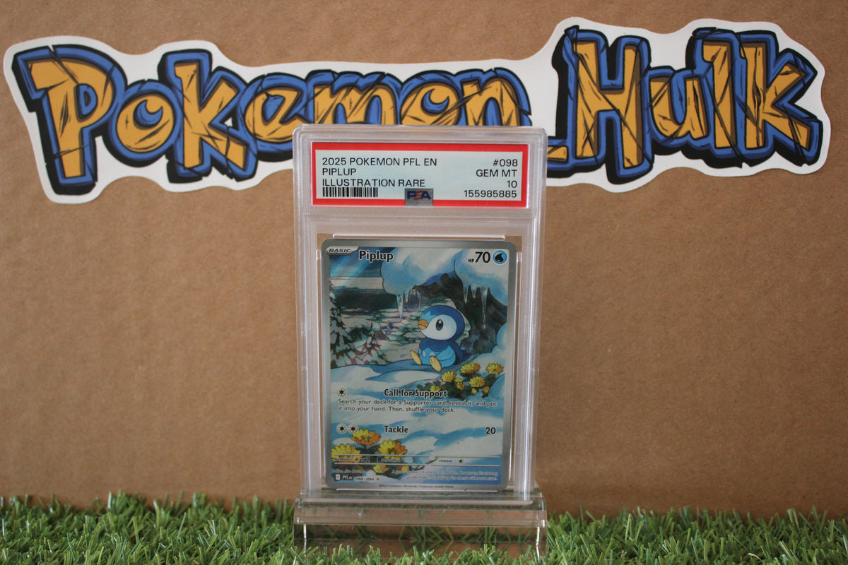 2025 Piplup #098 Phantasmal Flames PSA 10