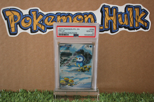 2025 Piplup #098 Phantasmal Flames PSA 10