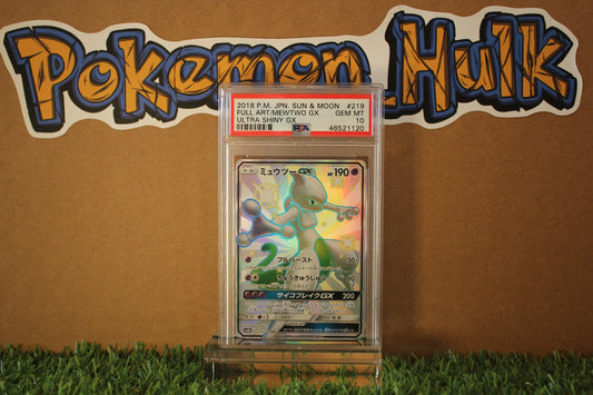 2018 Mewtwo GX #219 Ultra Shiny PSA 10