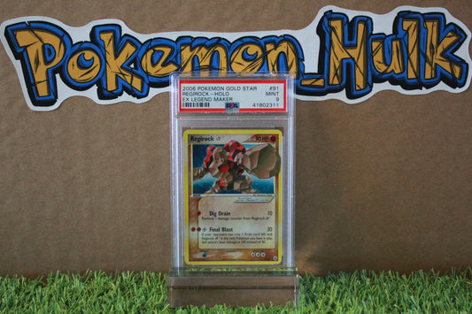 2006 Gold Star Regirock #91 Holo EX Legend Maker PSA 9 VERY LOW POP