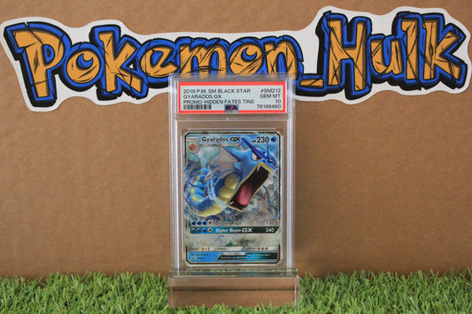 2019 Gyarados #SM212 promo Hidden Fates Tins PSA 10