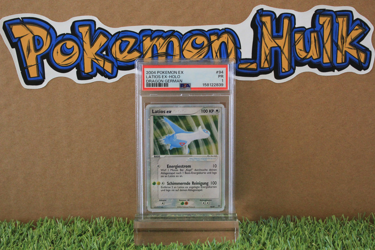 2004 Latios EX-Holo German #94 PSA 1 POP 1