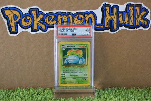 1999 Base Set Venusaur Holo #15 PSA 9