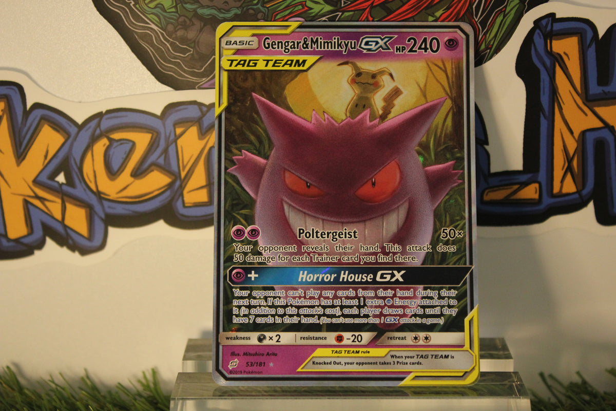 Gengar & Mimikyu GX Tag Team 53/181 NM