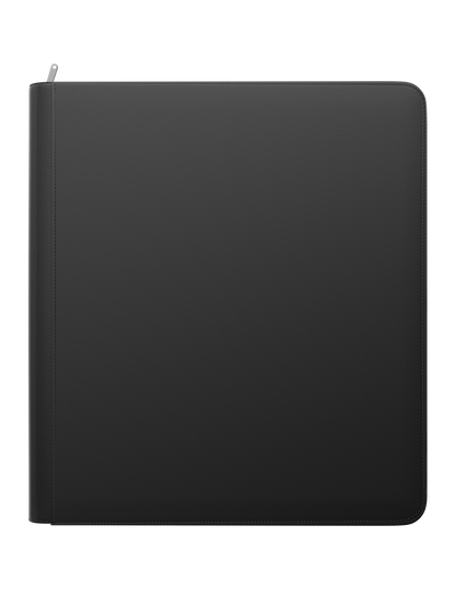 Stealth 12 Pocket Zip Binder - Black
