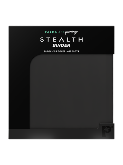 Stealth 12 Pocket Zip Binder - Black