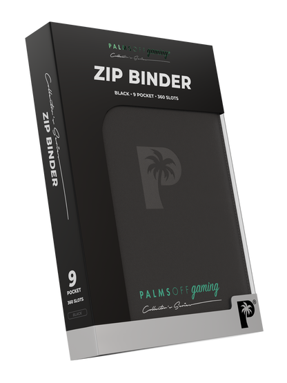 Collector's Series 9 Pocket Zip Binder - Black