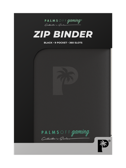 Collector's Series 9 Pocket Zip Binder - Black