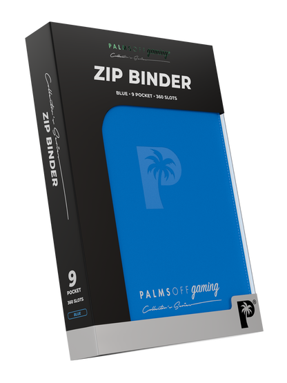 Collector's Series 9 Pocket Zip Binder - Blue