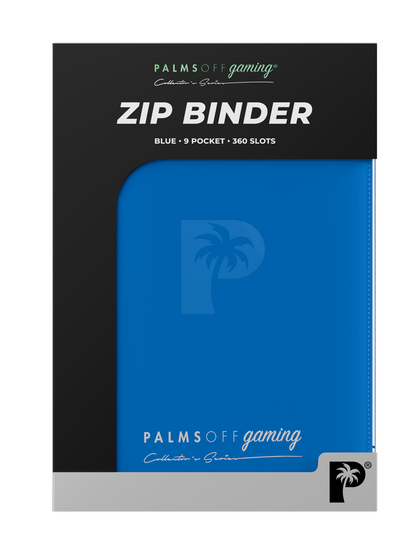 Collector's Series 9 Pocket Zip Binder - Blue